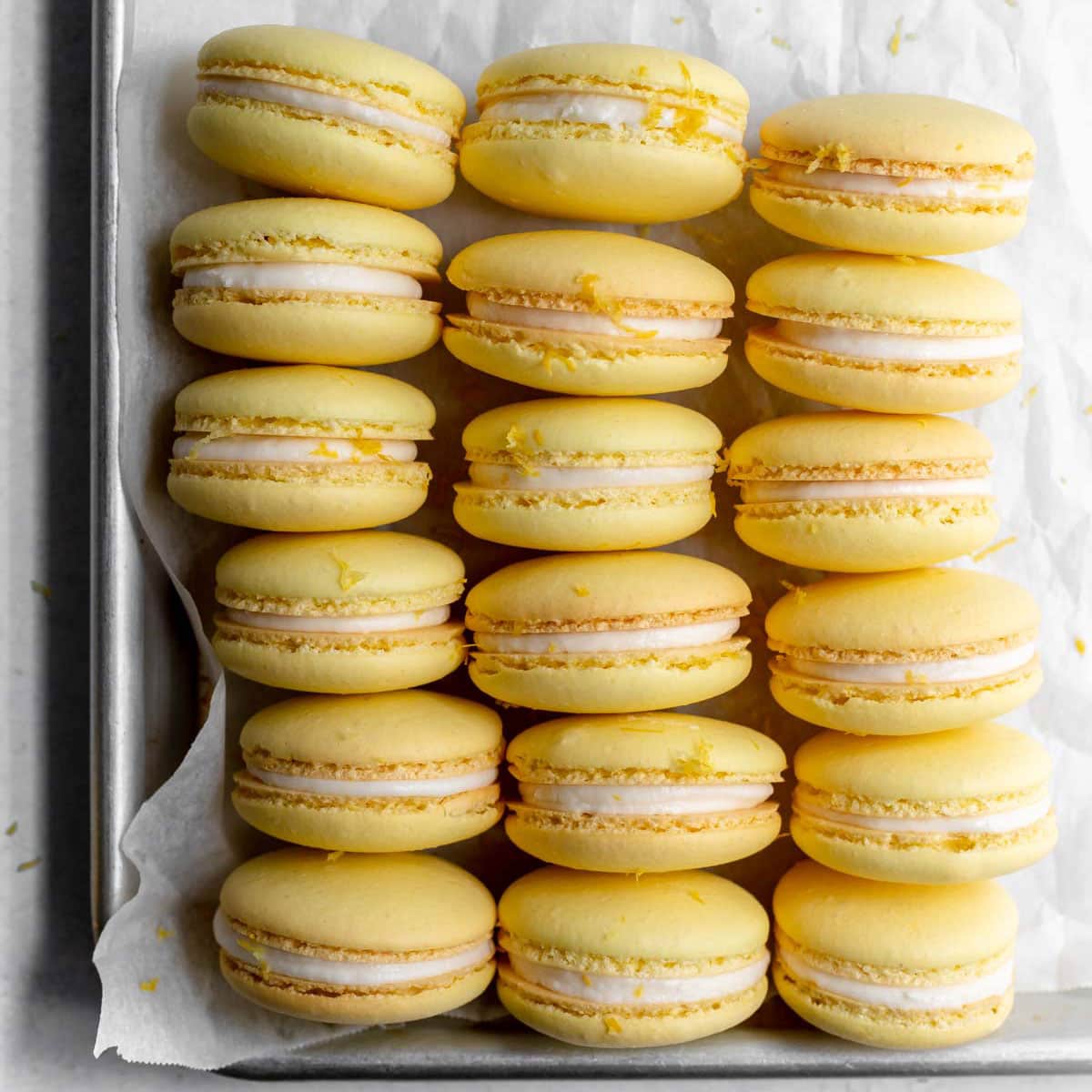 Macarons de limón receta fresca